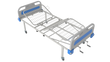 Кровать медицинская функциональная АТОН КФ-4-МП-БП-К75 с пластиковыми быльцами и колесами 75 мм