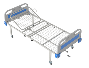 Кровать медицинская функциональная АТОН КФ-2-МП-БП-К75 с пластиковыми быльцами и колесами 75 мм
