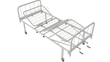 Кровать медицинская функциональная АТОН КФ-4-МП-БМ-К75 с металлическими быльцами и колесами 75 мм
