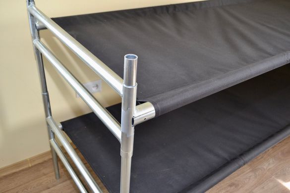 Ліжко армійське двоярусне розкладне з тканевим ліжаком АТОН ЛЯМ
