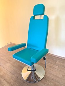 Распродажа! Кресло отоларингологическое АТОН КЛ-01 (ЛОР-кресло) (бирюзовый кожзам)