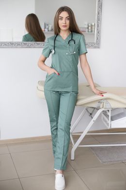 Медицинский женский костюм Топаз оливковый